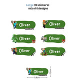 [ Sticker ] Personalised Waterproof Name Sticker Set