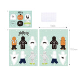 Halloween Lollipop Candy Decoration Cards 6in1