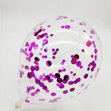 Confetti balloon 12 inch 10 inch 5 inch latex balloon for birthday party decoration