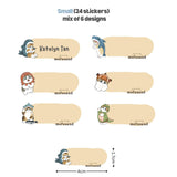 [ Sticker ] Personalised Waterproof Name Sticker Set