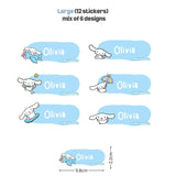 [ Sticker ] Personalised Waterproof Name Sticker Set