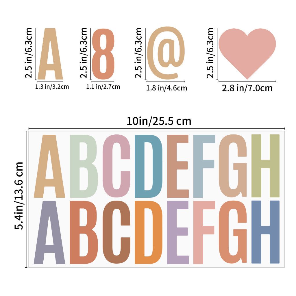 A to Z Alphabets Letters Craft Stickers