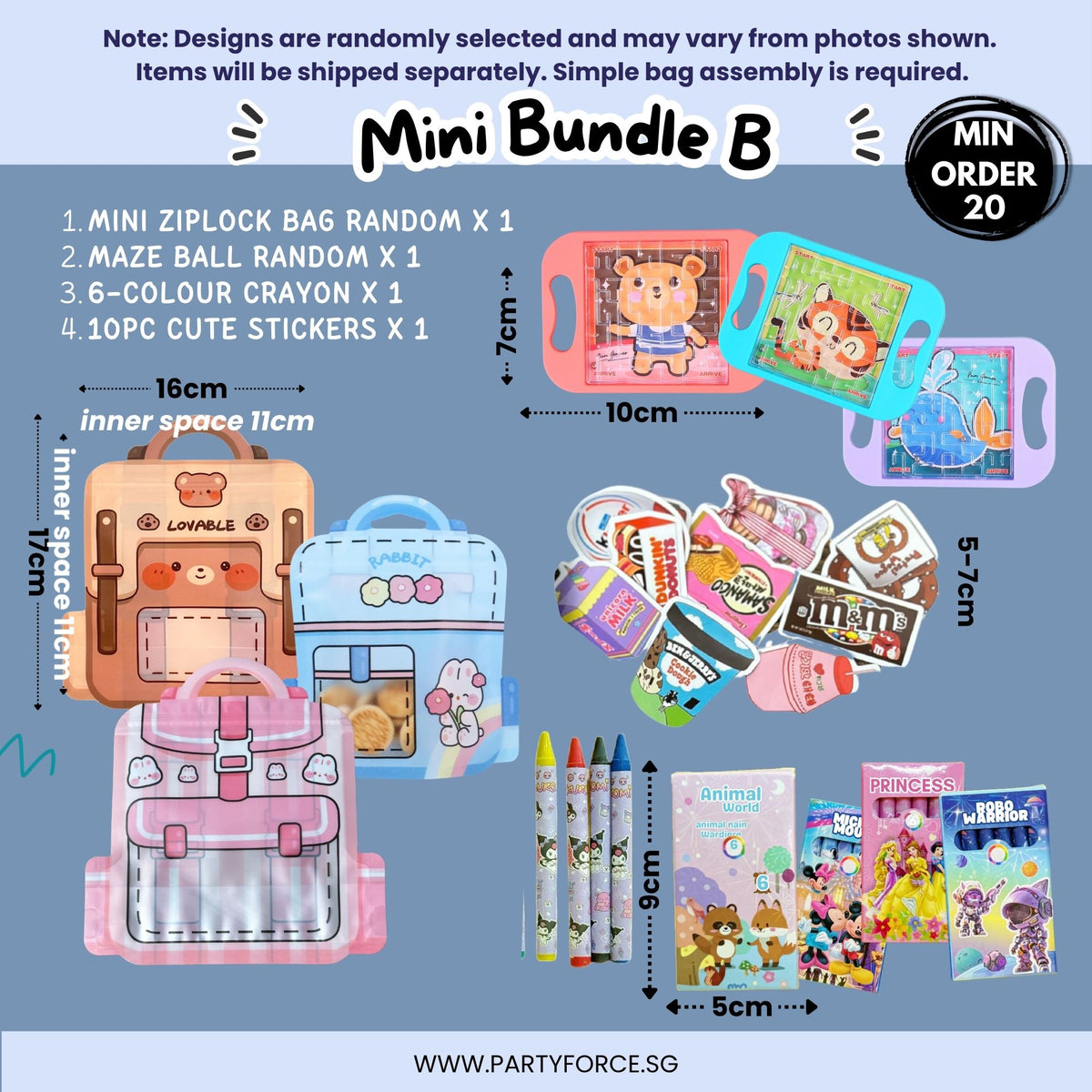 Kids Party Goodie Bag Mini Bundle B