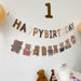 Happy Birthday Bear Card Bunting Banner