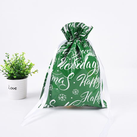 Christmas Gift Drawstring Packaging Bag Goodie