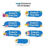[ Sticker ] Personalised Waterproof Name Sticker Set