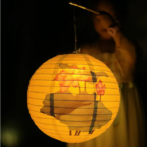 Round Antique Design Mid-Autumn Paper Lantern