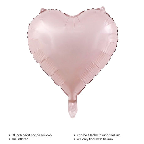 18 inch Matt Heart Star Shaped Foil Balloon