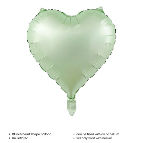 18 inch Matt Heart Star Shaped Foil Balloon