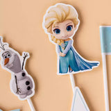 Frozen Snowflake Castle Birthday Cake Cupcake Toppers