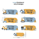 [ Sticker ] Personalised Waterproof Name Sticker Set