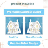 DIY Cute Christmas Decorative Window Electrostatic Stickers Waterproof for Chrismans Living Room Party Decoration