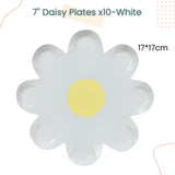Colorful Rainbow Daisy Disposable Plates Napkins Tableware for Birthday Party