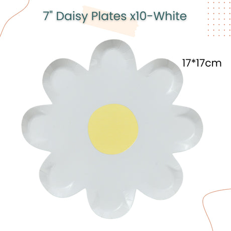 Colorful Rainbow Daisy Disposable Plates Napkins Tableware for Birthday Party