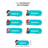 [ Sticker ] Personalised Waterproof Name Sticker Set