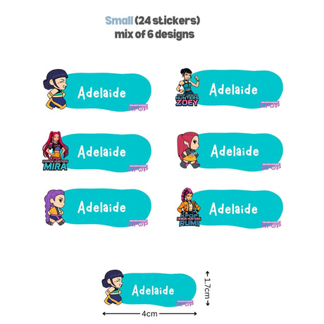 [ Sticker ] Personalised Waterproof Name Sticker Set