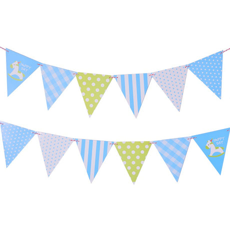[SG Instock] Decorative Happy Birthday Banner Garland Triangle Flag Bunting for Party Decoration