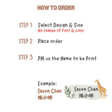 [ Sticker ] Personalised Waterproof Name Sticker Set