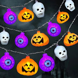 3D Mixed Skull Pumpkin Ghost Eye Lights