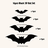 [SG Seller] Halloween Bat Wall Stickers backdrop decoration for Halloween party display event