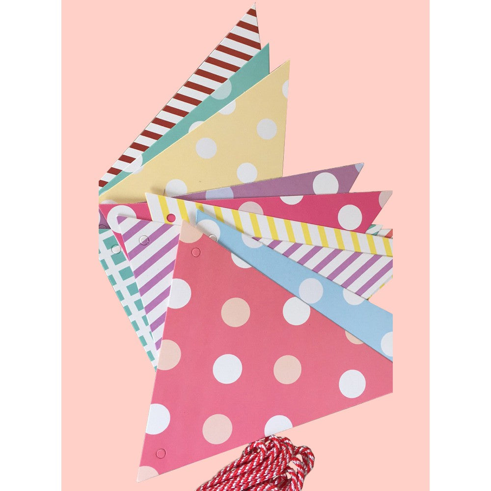 [SG Instock] Decorative Happy Birthday Banner Garland Triangle Flag Bunting for Party Decoration