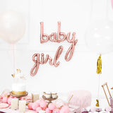 baby girl Word Foil Balloon - Pink