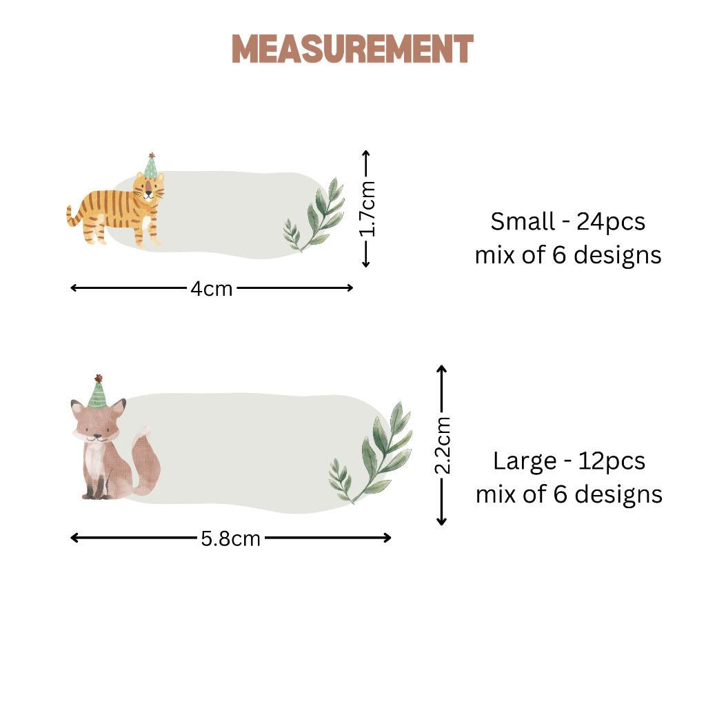 [ Sticker ] Personalised Waterproof Name Sticker Set