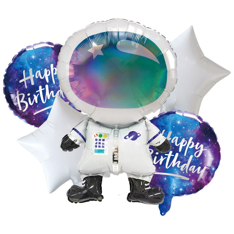 Galaxy Space Foil Balloon Bouquet Set
