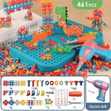 Electric Drill Toy 461pcs Set Preschool & Toddler STEM Toy