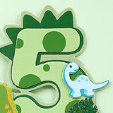 Creative Dinosaur Number Cake Topper
