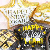 Happy New Year party Decoration Foil Balloon Tableware for New Year Party Decoration