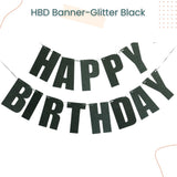 Glossy Iridescent Happy Birthday Banner