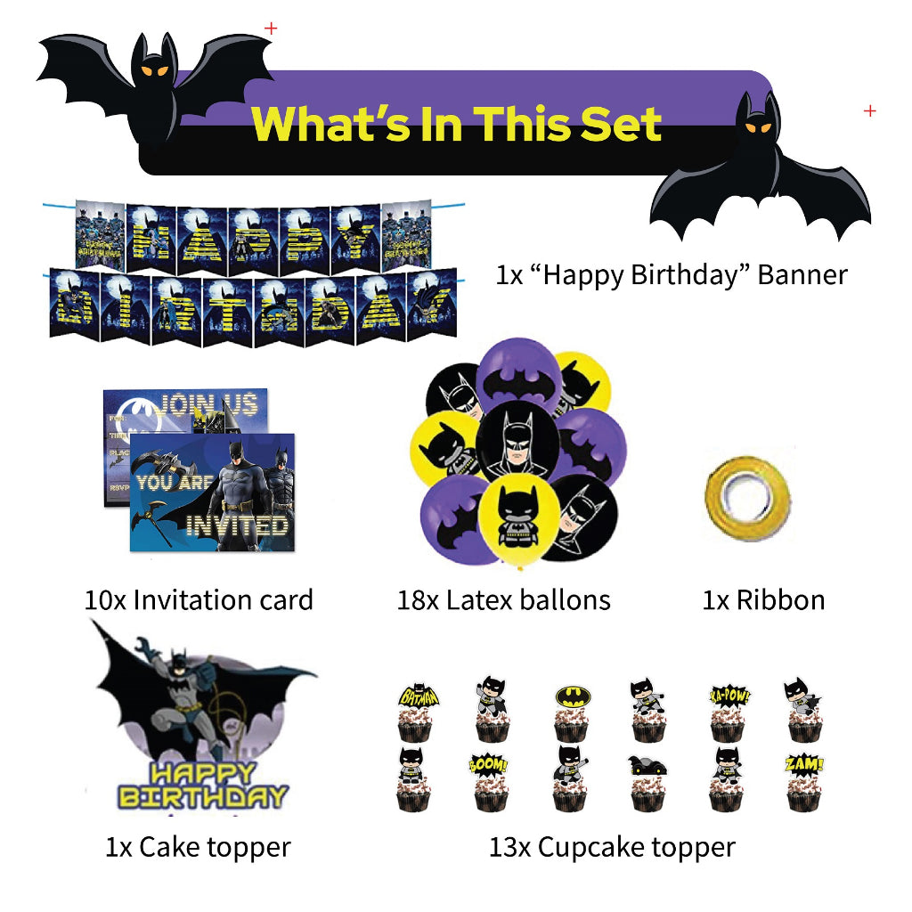 Batman Balloon Birthday Set 1
