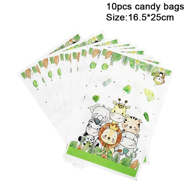 Animal Safari theme party balloon for Happy birthday Party Decoration
