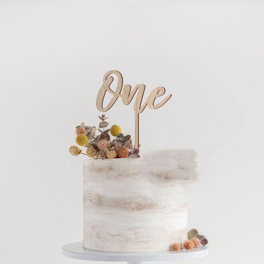 [SG Seller] - Birthday 100days number wooden cake topper