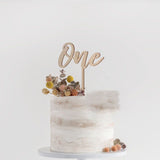[SG Seller] - Birthday 100days number wooden cake topper
