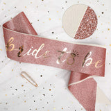 Gorgeous Bride to Be lowercase Glitter Rose Gold Sash