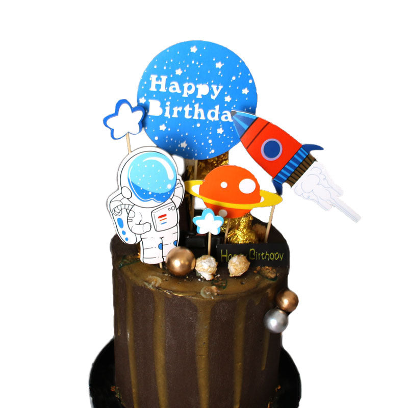 Space Theme Cake Topper