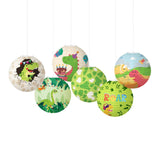 Round Paper Lantern Decoration - Dinosaur Set
