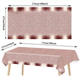 Rose Gold Glitter Disposable Table Cloth