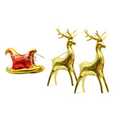 Christmas 3D Reindeer Sleigh Foil Balloon