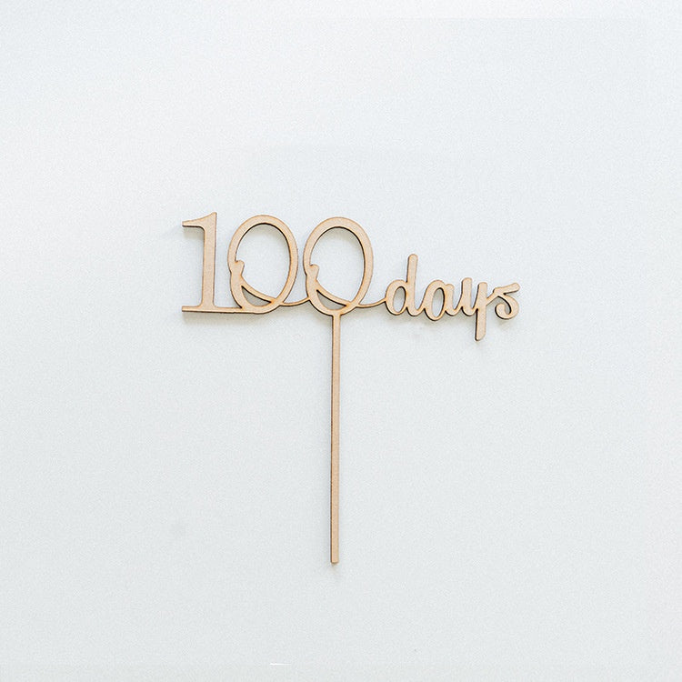 [SG Seller] - Birthday 100days number wooden cake topper
