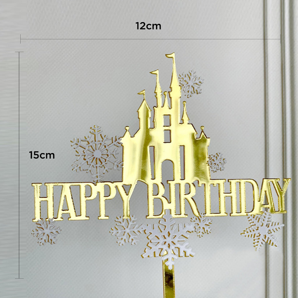 Castle Birthday Cake Topper