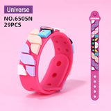 [SG seller] Christmas DIY Dots Bricks Kids Block Bracelet Wristband party goodie bag gift