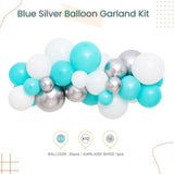 2m Blue Silver Garland Kit