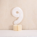 40 inch White Giant Number Foil Balloon