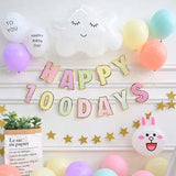 [SG Seller] - Pastel Color Theme Birthday Banner Balloon Candle Party Decoration