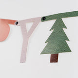 Happy Birthday Clip Banner - Christmas Tree