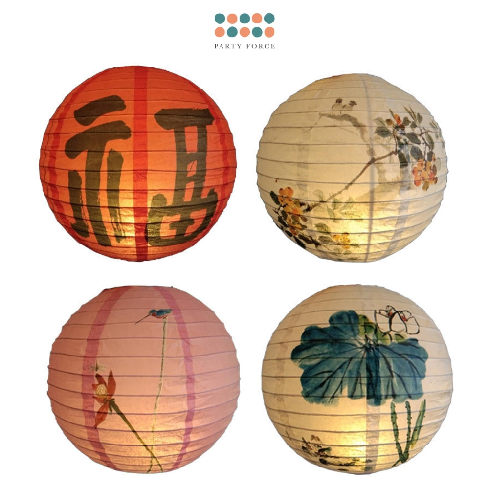 Round Antique Design Mid-Autumn Paper Lantern