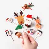 Christmas Candy Decoration Cards 5in1 for Lollipop Christmas decor 5 designs in 1 pack party event